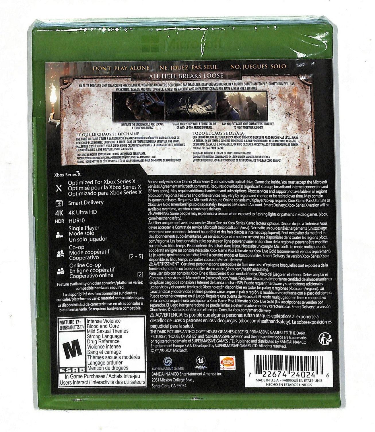 XBOXONE THE DARK PICTURES ANTHOLOGY HOUSE OF ASHES (US) (ENG/FR/SP) - DataBlitz