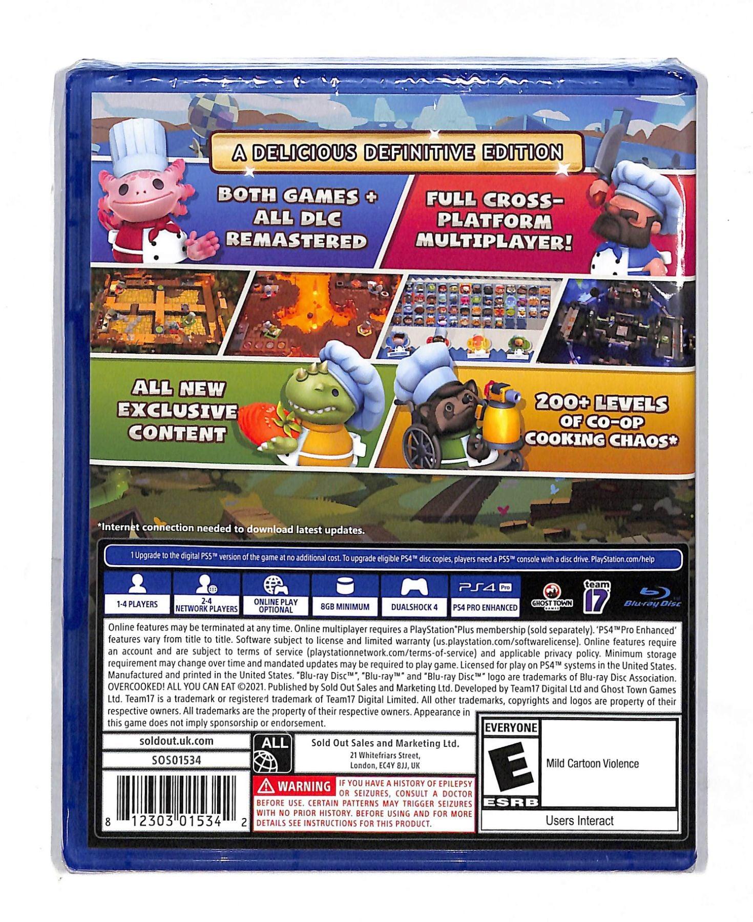 PS4 OVERCOOKED! ALL YOU CAN EAT ALL (US) - DataBlitz