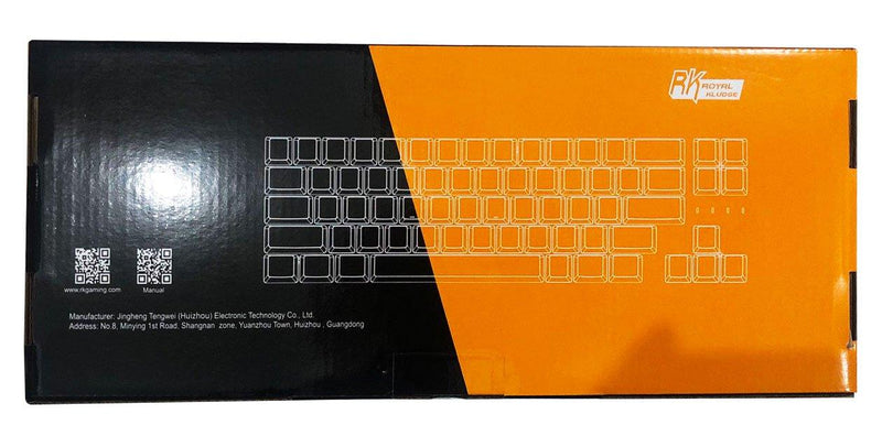 ROYAL KLUDGE RK68PLUS RK871 TRI-MODE RGB 68 KEYS HOT SWAPPABLE MECHANICAL KEYBOARD WHITE (RED SWITCH) - DataBlitz