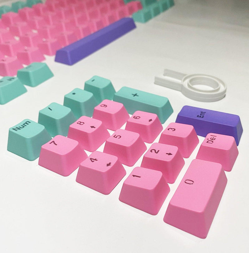 104 Doubleshot OEM PBT Keycaps (Miami Nights) - DataBlitz