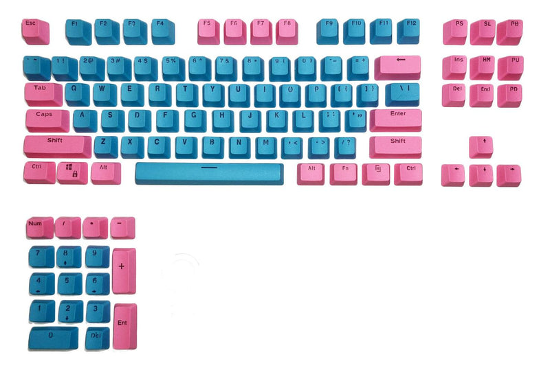 104 Doubleshot OEM PBT Keycaps (Peach Blue) - DataBlitz