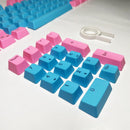 104 Doubleshot OEM PBT Keycaps (Peach Blue) - DataBlitz