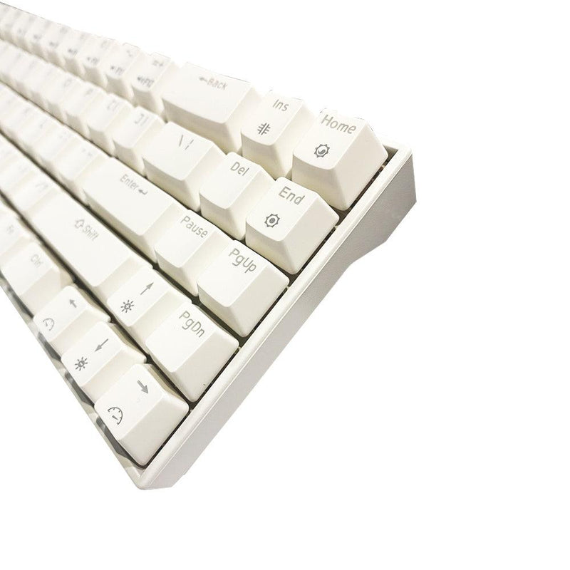 ROYAL KLUDGE RK71 DUAL-MODE RGB 71 KEYS HOT SWAPPABLE MECHANICAL KEYBOARD WHITE (BROWN SWITCH) - DataBlitz