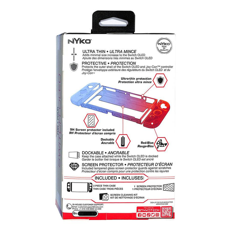 NYKO NSW THIN CASE FOR SWITCH OLED (RED/BLUE) - DataBlitz