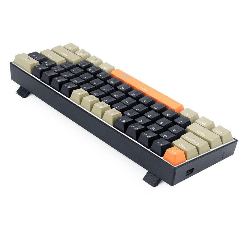 REDRAGON LAKSHMI K606 DETACHABLE WIRE MECHANICAL KEYBOARD (ORANGE BLACK GREY) DUST-PROOF BROWN SWITCH - DataBlitz