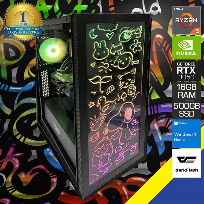 Sigma DK210 Gaming PC | Ryzen 5-5600 | 16 GB DDR4 | 500 GB RAM SSD | RTX 3050 | Windows 11 Home - DataBlitz