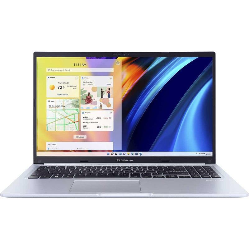 Asus Vivobook 15 X1502ZA-BQ454WS 15.6-Inch FHD Laptop (Icelight Silver)  | 15.6" FHD (1920 x 1080) | i5-1235U | 8GB RAM | 512GB SSD | Intel® UHD Graphics | Windows 11 Home | MS Office H&S 2021 | ASUS BP1504 Casual Backpack - DataBlitz