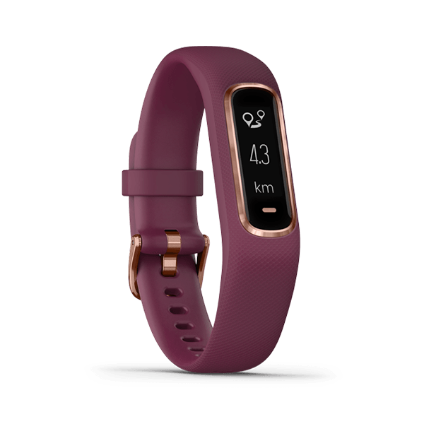 GARMIN VIVOSMART 4 SMARTWATCH (MERLOT/ROSE GOLD) (010-01995-81) - DataBlitz
