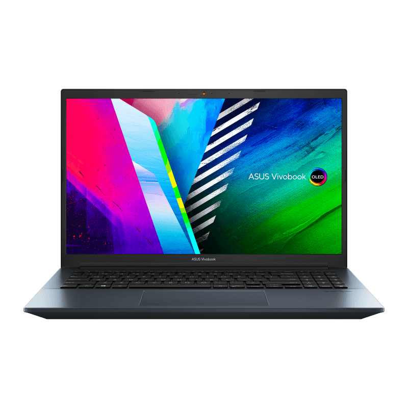 ASUS VIVOBOOK PRO 15 OLED M3500QC-L1080TS LAPTOP (QUIET BLUE) | 15.6" FHD | RYZEN 5 5600H | 16Gb DDR4 | 512GB SSD | RTX 3050 | WIN10 + MS OFFICE HOME & STUDENT 2019 + ASUS NEREUS BACKPACK (BLACK) - DataBlitz