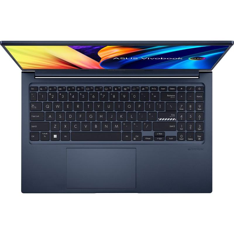 ASUS Vivobook 15X OLED M1503IA-L1071WS Laptop (Quiet Blue) | 15.6" FHD OLED | Ryzen™ 5 4600H | 8GB DDR4 | 512GB SSD | AMD Radeon™ Graphics | Windows 11 Home | MS Office Home & Student 2021 | ASUS BP1504 Casual Backpack - DataBlitz