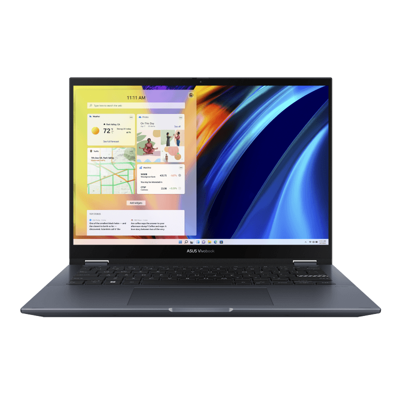 ASUS Vivobook S 14 FLIP OLED TN3402QA-KN090WS Laptop (Quiet Blue) | 14" 2.8K | Ryzen 7 5800H | 8GB DDR4 | 512 GB SSD | AMD Radeon Graphics | Windows 11 Home | MS Office H&S 2021 | Palmrest | ASUS Sleeve | Stylus Pen - DataBlitz