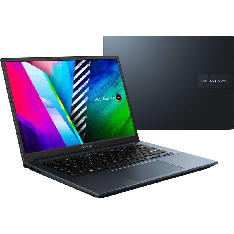 ASUS VIVOBOOK PRO 14 OLED M3401QA-KM048W LAPTOP (QUIET BLUE) | 14” 2.8K | RYZEN™ 5 5600H | 8GB DDR4 | 512GB SSD | AMD RADEON | WIN11 + ASUS BACKPACK - DataBlitz
