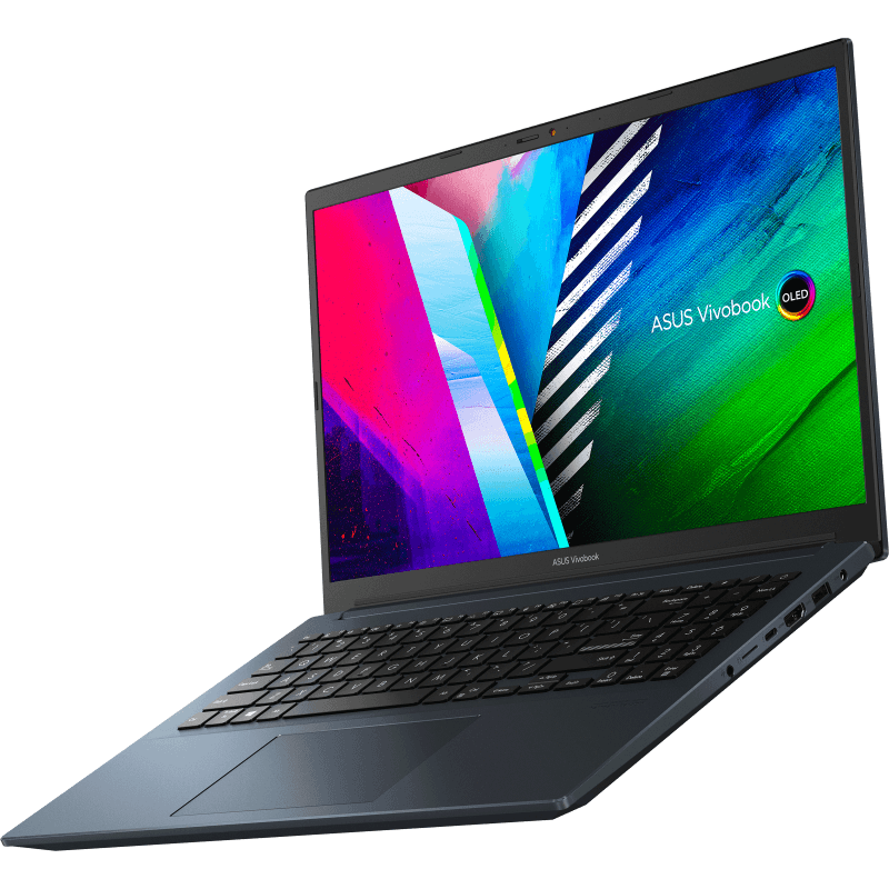 ASUS VIVOBOOK PRO 15 OLED M3500QC-L1080TS LAPTOP (QUIET BLUE) | 15.6" FHD | RYZEN 5 5600H | 16Gb DDR4 | 512GB SSD | RTX 3050 | WIN10 + MS OFFICE HOME & STUDENT 2019 + ASUS NEREUS BACKPACK (BLACK) - DataBlitz