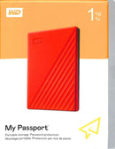 WD MY PASSPORT EXTERNAL HARD DRIVE 3.0 1TB (RED) + WD SOFT POUCH - DataBlitz