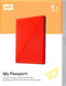 WD MY PASSPORT EXTERNAL HARD DRIVE 3.0 1TB (RED) + WD SOFT POUCH - DataBlitz