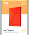 WD MY PASSPORT EXTERNAL HARD DRIVE 3.0 2TB (RED) + WD SOFT POUCH - DataBlitz