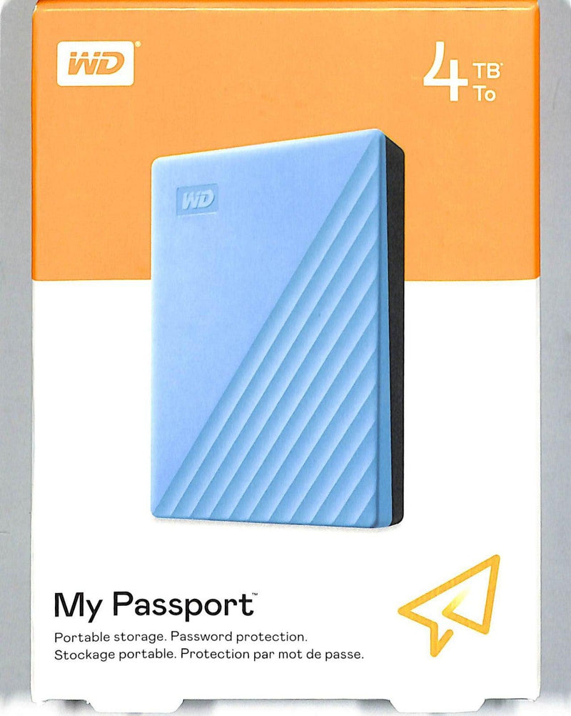 WD MY PASSPORT EXTERNAL HARD DRIVE 3.0 4TB (BLUE) + WD SOFT POUCH - DataBlitz