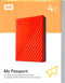 WD MY PASSPORT EXTERNAL HARD DRIVE 3.0 4TB (RED) + WD SOFT POUCH - DataBlitz