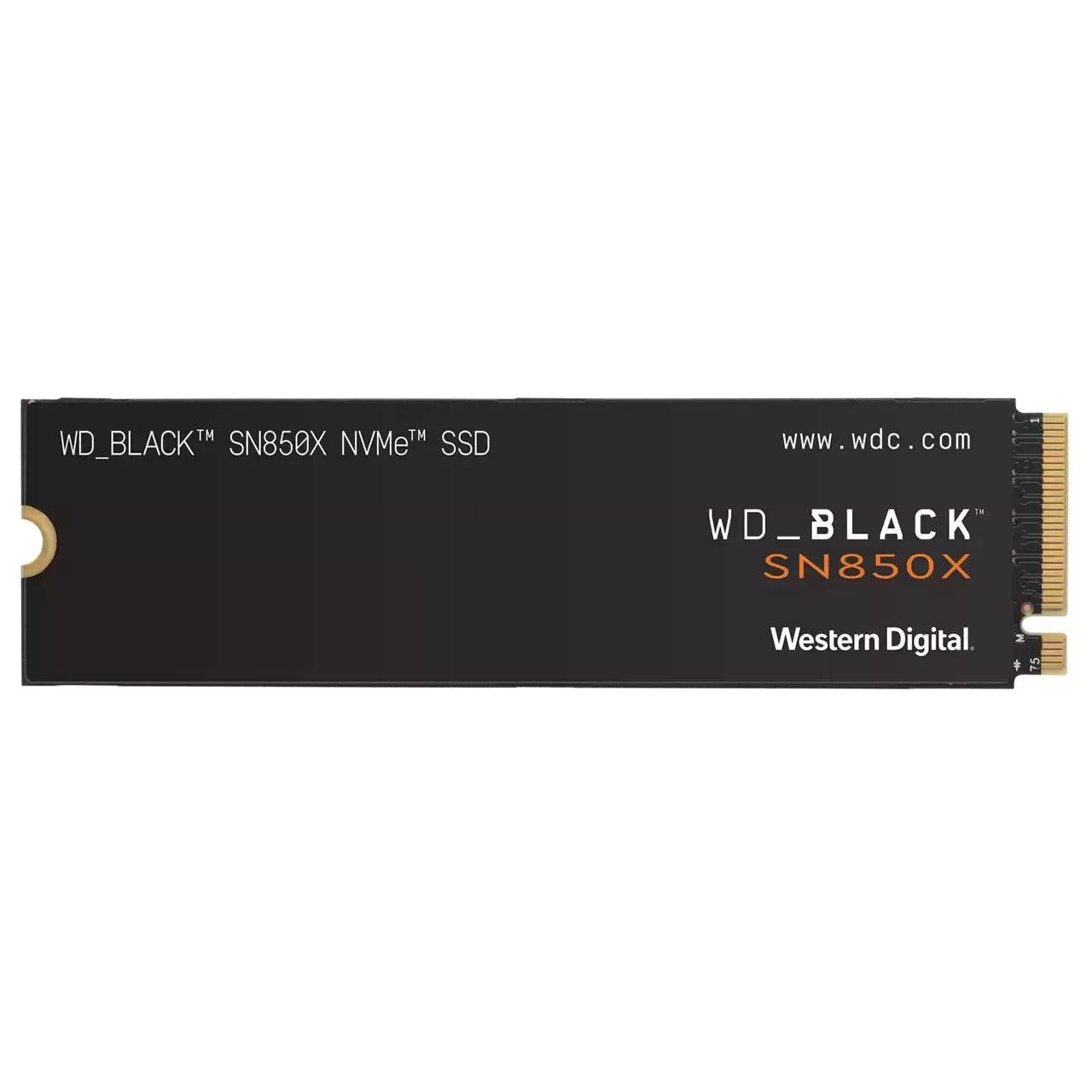 WD Black SN850X 2TB NVME M.2 2280 PCie Gen4 Internal Gaming SSD Compatible w/ PS5 (w/o Heatsink) (WDS200T2X0E) - DataBlitz