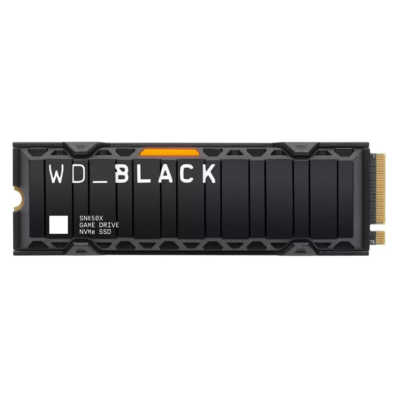 WD Black SN850X 2TB NVME M.2 2280 PCie Gen4 Internal Gaming SSD Compatible w/ PS5 (w/ Heatsink) (WDS200T2XHE) - DataBlitz
