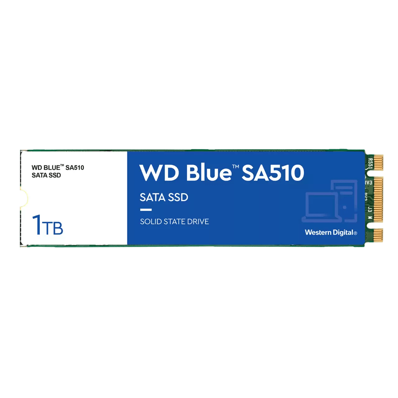 WD Blue SA510 1TB Sata SSD M.2 2280 (WDS100T3B0B-00AXS0) - DataBlitz
