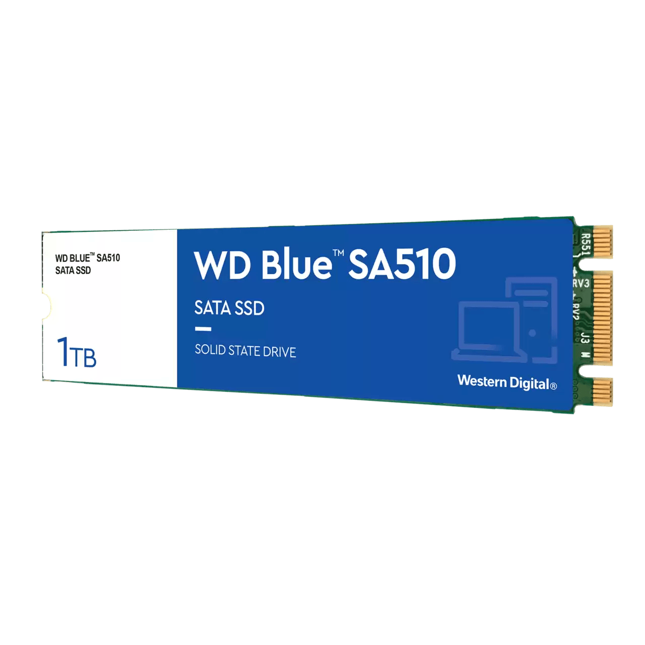 WD Blue SA510 1TB Sata SSD M.2 2280 (WDS100T3B0B-00AXS0) - DataBlitz