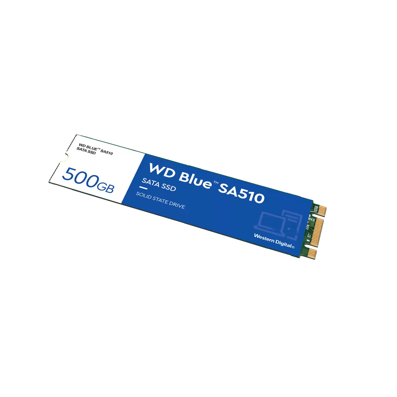 WD Blue SA510 500GB Sata SSD M.2 2280 (WDS500G3B0B-00AXS0) - DataBlitz