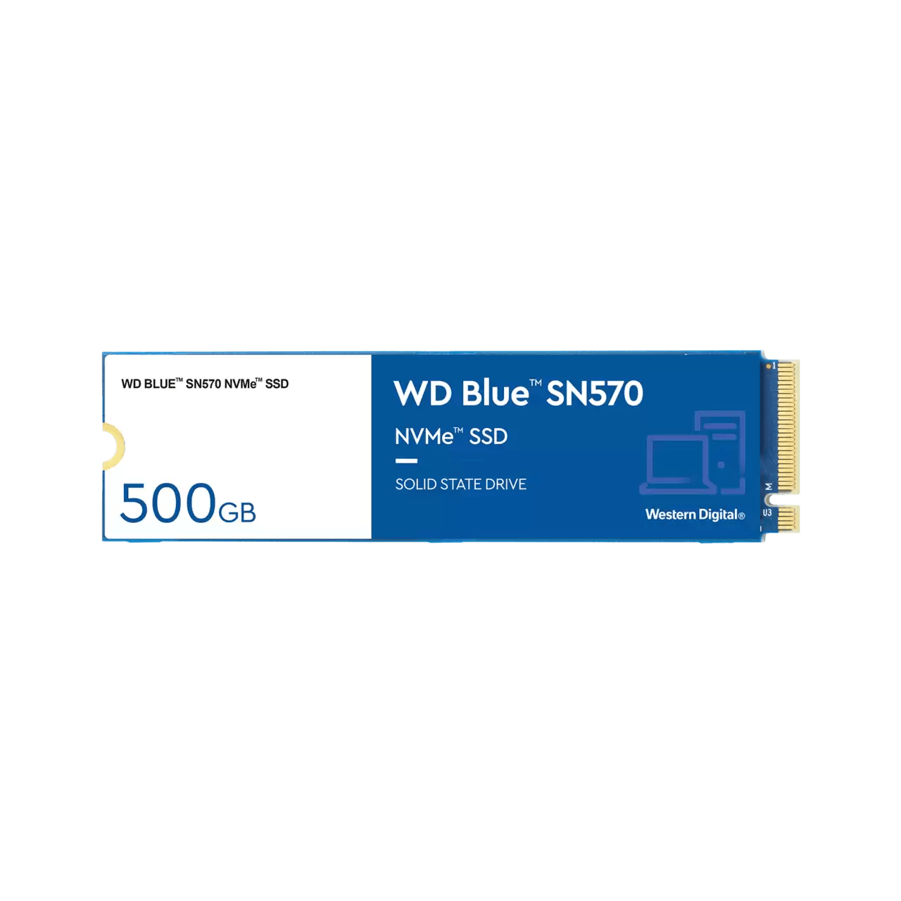 WD Blue SN570 500GB M.2 2280 PCIE GEN3 X4 NVME SSD (WDS500G3B0C) - DataBlitz