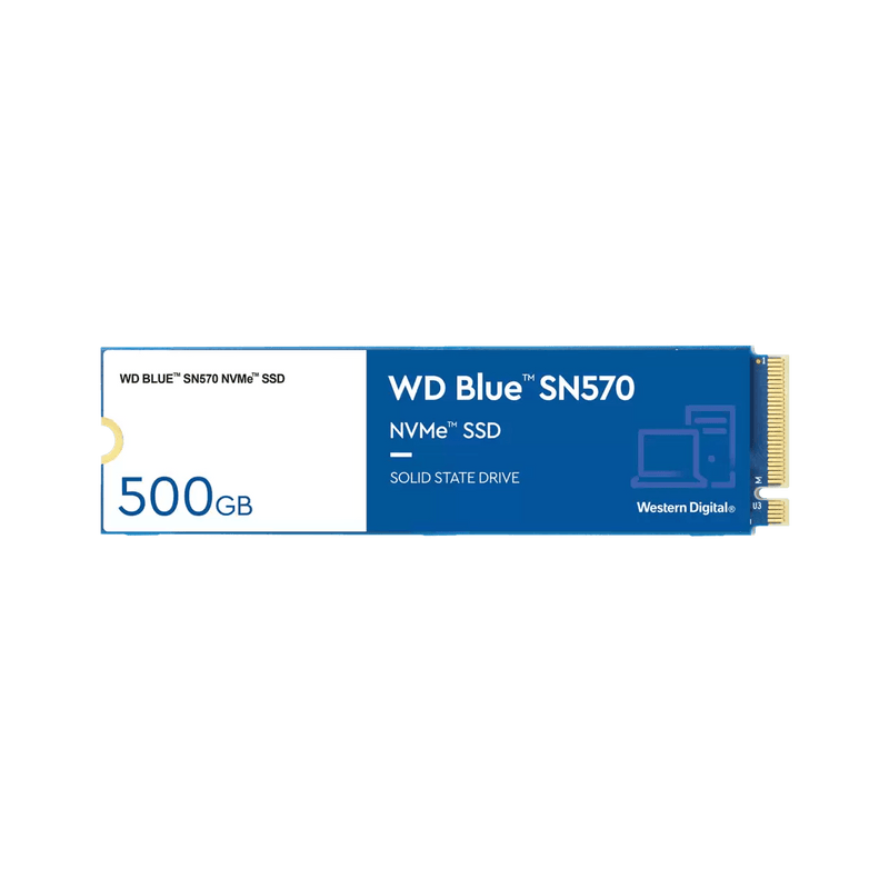 WD Blue SN570 500GB M.2 2280 PCIE GEN3 X4 NVME SSD (WDS500G3B0C) - DataBlitz