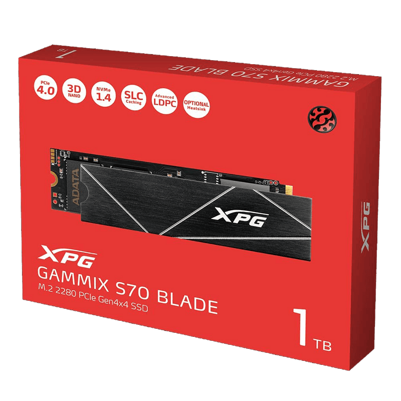 XPG GAMMIX S70 BLADE 1TB SSD W/ HEATSINK (AD-AGAMMIXS70B-1T-CS) COMPATIBLE W/ PS5 - DataBlitz