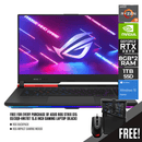 ASUS ROG ZEPHYRUS G15 GA503QS-HQ017TS GAMING LAPTOP | 15.6" QHD | RYZEN™ 9 5900HX | 16GB DDR4 | 1TB SSD | RTX 3080 | WIN10 + EXTERNAL CAMETA + P511 CHAKRAM MOUSE + ROG BACKPACK - DataBlitz
