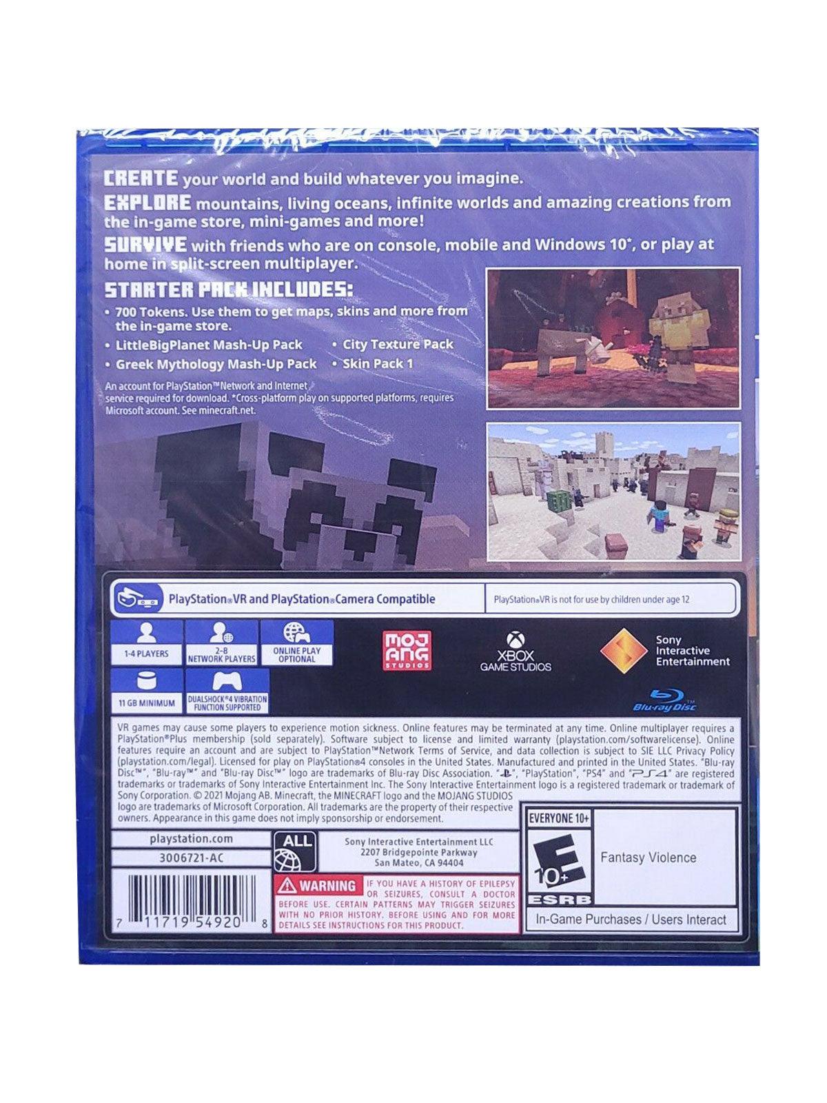 PS4 MINECRAFT VR (INCLUDES STARTER PACK) - DataBlitz