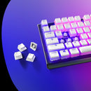 STEELSERIES PRISMCAPS UNIVERSAL DOUBLE SHOT PBT KEYCAPS (WHITE) (PN60203) - DataBlitz