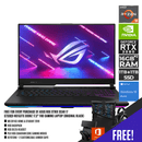 ASUS ROG STRIX SCAR 17 G733QS-HG153TS 300HZ GAMING LAPTOP (ORIGINAL BLACK) | 17.3" FHD | Ryzen™ 9 5900HX | 16GB DDR4 | 1TB + 1TB SSD | WIN10 - DataBlitz