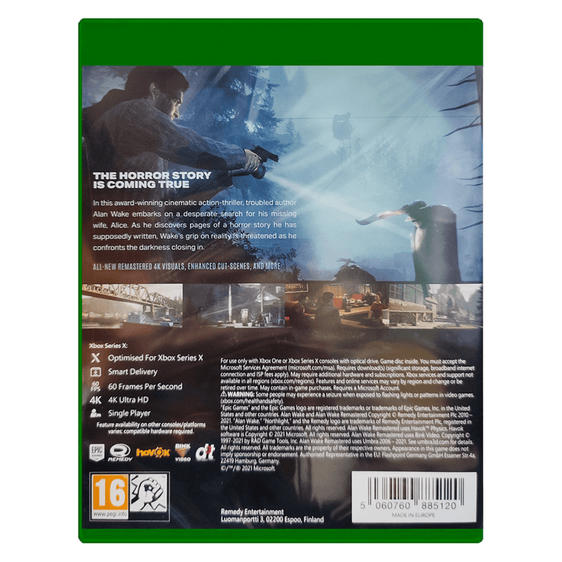 XBOXSX ALAN WAKE REMASTERED (EU) - DataBlitz