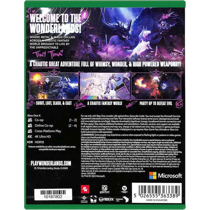 XBOXONE TINY TINAS WONDERLANDS (ASIAN) - DataBlitz
