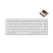 Keychron K3 Pro QMK/VIA Hot-Swappable RGB Backlit Custom Wireless Mechanical Keyboard (White)