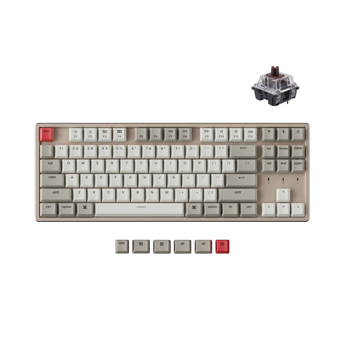 Keychron K8 Non-Backlight Aluminum Wireless Mechanical Keyboard