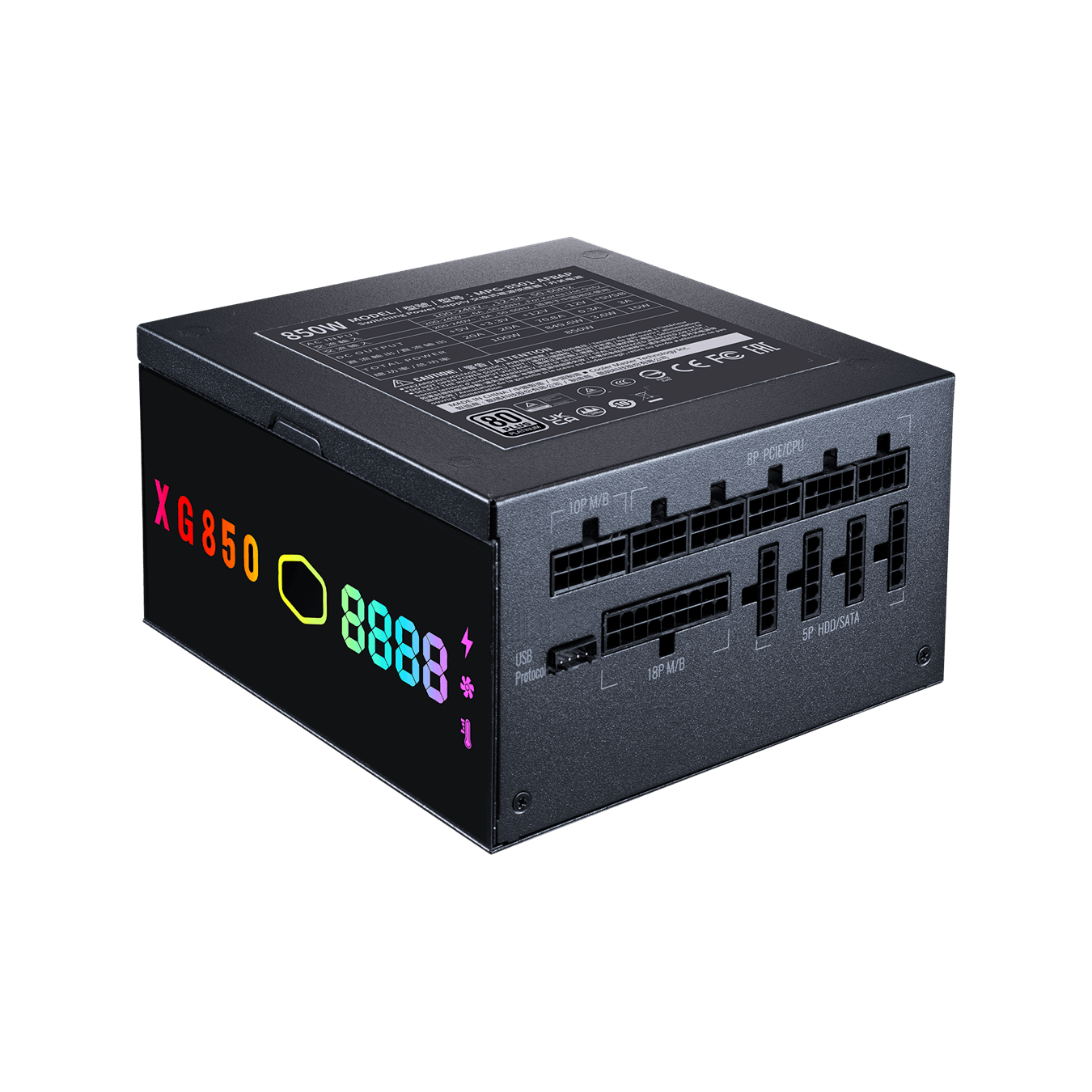 COOLER MASTER XG850 Plus Platinum ATX Full Modular ARGB Power Supply - DataBlitz