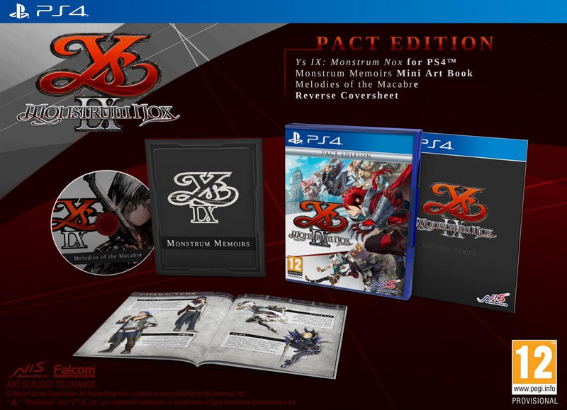 PS4 YS IX MONSTRUM NOX PACT EDITION REG.2 - DataBlitz