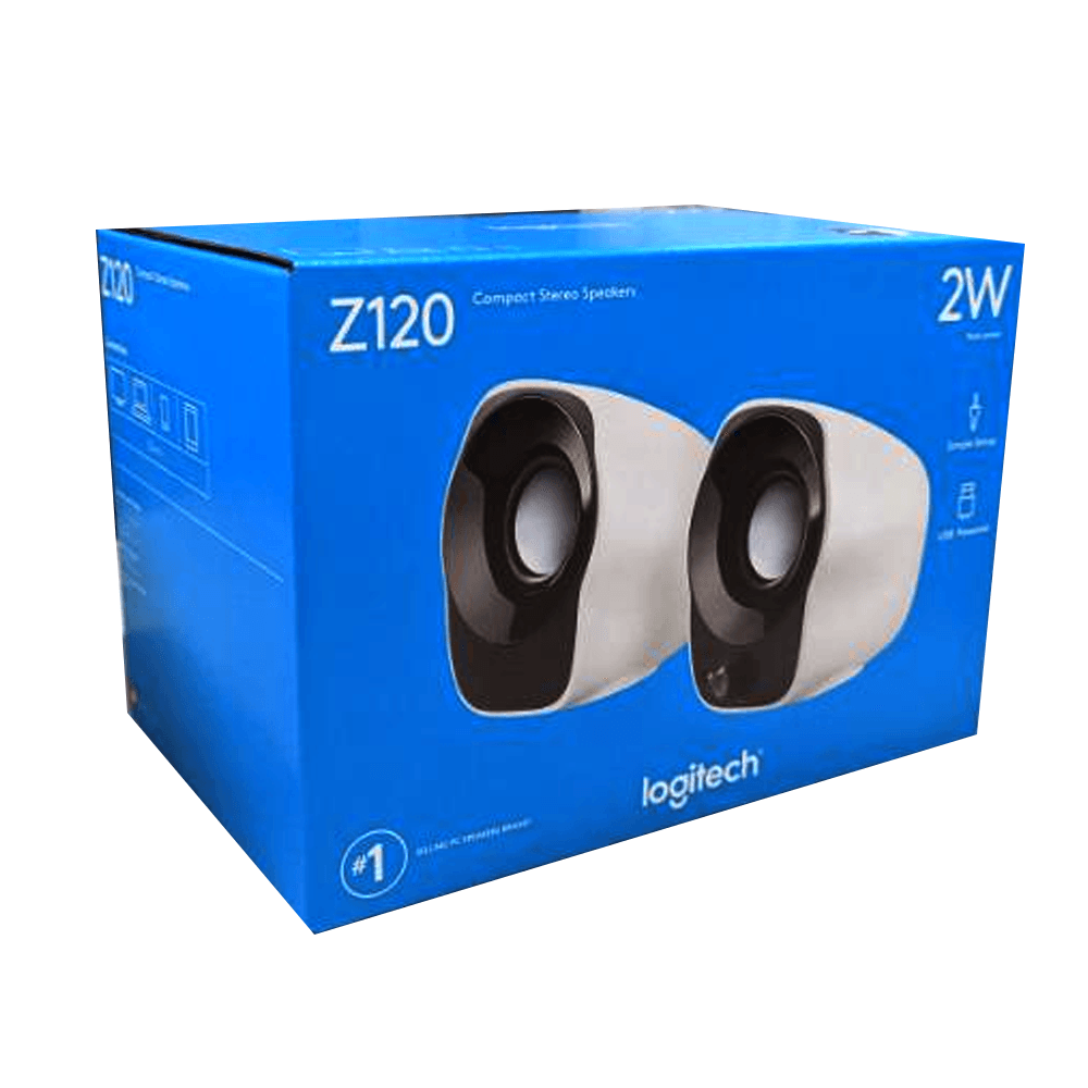 LOGITECH Z120 COMPACT STEREO SPEAKERS (WHITE) - DataBlitz