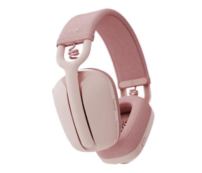 Logitech Zone Vibe 100 Wireless Over-Ear Headphones (Rose) - DataBlitz