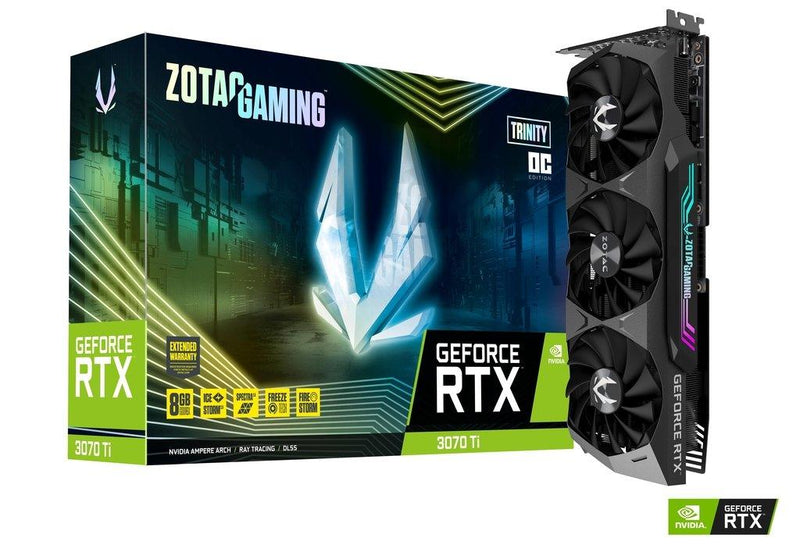 Zotac Gaming GeForce RTX 3070 Ti Trinity OC 8GB GDDR6X Graphics Card (ZT-A30710J-10P) - DataBlitz